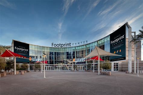 Footprint center photos - Venue Information. Footprint Center is the premier sports and entertainment hub in Arizona. Centrally located in the “Legends Entertainment District” in downtown Phoenix, the venue is home to the NBA’s Phoenix Suns and WNBA’s Phoenix Mercury, as well as the Arizona Rattlers of the Arena Football League. Celebrating its 20th anniversary ... 